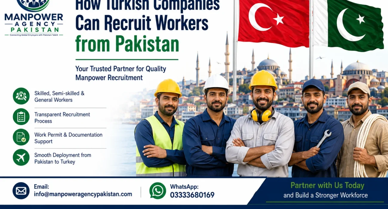 How Turkish companies can recruit workers from Pakistan