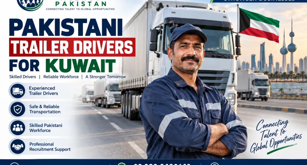 Pakistani trailer drivers for Kuwait manpower recruitment